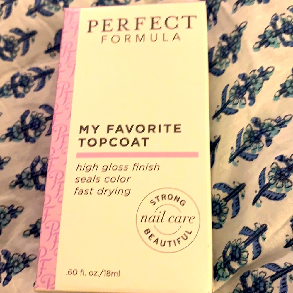 NWT Perfect Formula My Favorite Topcoat High Gloss Finish .60 Fl Oz Seals color